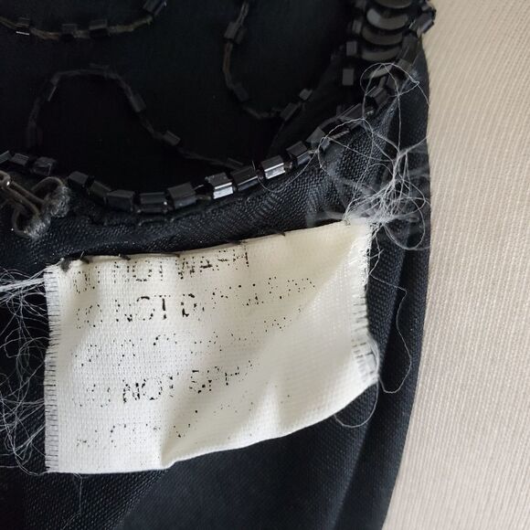 Stenay vintage beaded silk fitted top peplum hem - Picture 3 of 8